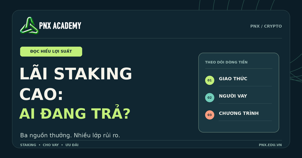 Staking crypto: Lợi suất đến từ đâu, rủi ro gì?